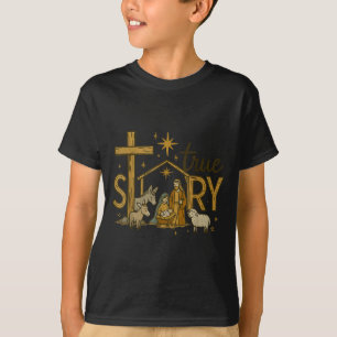Ware Geboorte Kerstmis Baby Jezus Religieus T-shirt