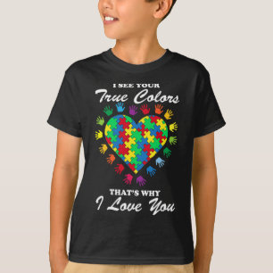 Ware kleuren - Harde Puzzle Cool Autisme Awareness T-shirt