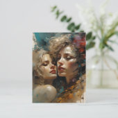 Ware Lesbische Liefde Briefkaart (Staand voorkant)