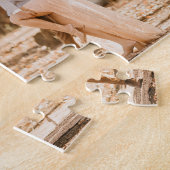 Ware liefde, 3 foto's collage bruiloft valentijnen legpuzzel (Zijkant)