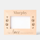 Ware liefde heeft vier poten - gepersonaliseerd Ho Gegraveerde Lijstjes (Voorkant)