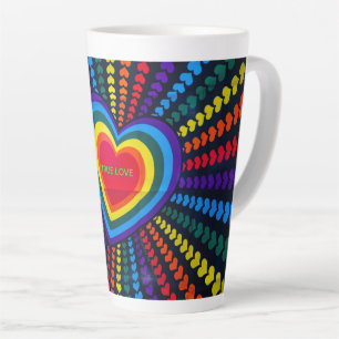 Ware liefde latte Mok voor Valentijnsdag