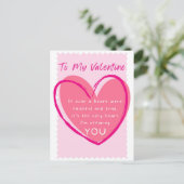 Ware Liefde Offering Met Hart Valentijnsdag Briefkaart (Staand voorkant)