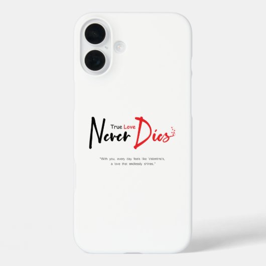 Ware liefde sterft nooit Case-Mate iPhone case (Achterkant)