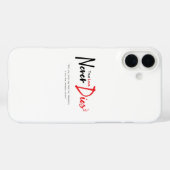 Ware liefde sterft nooit Case-Mate iPhone case (Achterkant (horizontaal))