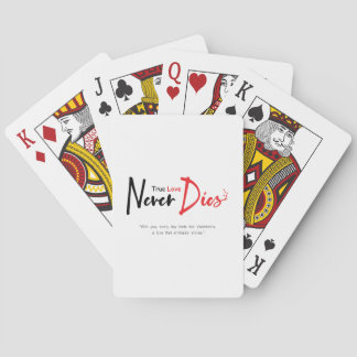 Ware liefde sterft nooit pokerkaarten