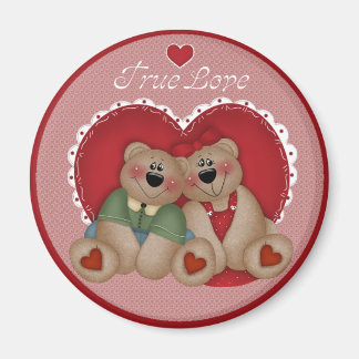 Ware Liefde Teddy Bears Valentijnsdag Magnet Magneet