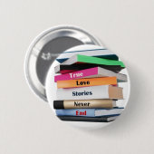 ware-liefde-verhalen-nooit-eindknoop ronde button 5,7 cm (Voorkant /achterkant)