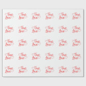 Ware Love Red Valentijns's rapping Paper Cadeaupapier (Vlak)