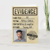 Ware misdaad moord mysterie detective kaart (Voorkant)