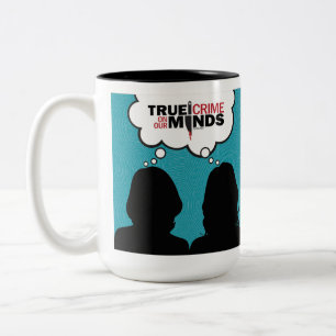 Ware misdaad op onze minds Podcast Coffee-Mok Tweekleurige Koffiemok