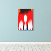 Ware vlamkunst canvas afdruk (Insitu (Houten vloer))