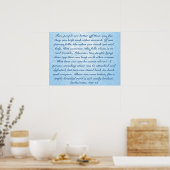 Ware vriend bible verse ecclesiastes 4:9-12 poster (Keuken)