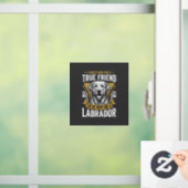 Ware Vriend Labrador Hond Raamsticker (Huis)