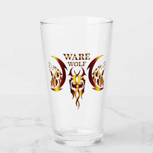 Ware Wolf Drinkware Glas (Voorkant)
