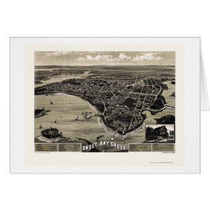 Wareham, MA Panoramic Map - 1885