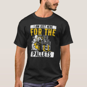 Warehouse Forklift Operator net hier voor het bal T-shirt