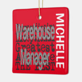 Warehouse Manager Extraordinaire CUSTOM Keramisch Ornament (Links)