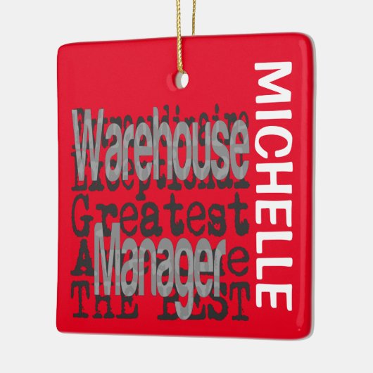Warehouse Manager Extraordinaire CUSTOM Keramisch Ornament (Links)