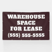Warehouse Space for Lease Banner (Horizontaal)
