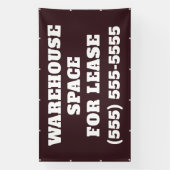 Warehouse Space for Lease Banner (Verticaal)