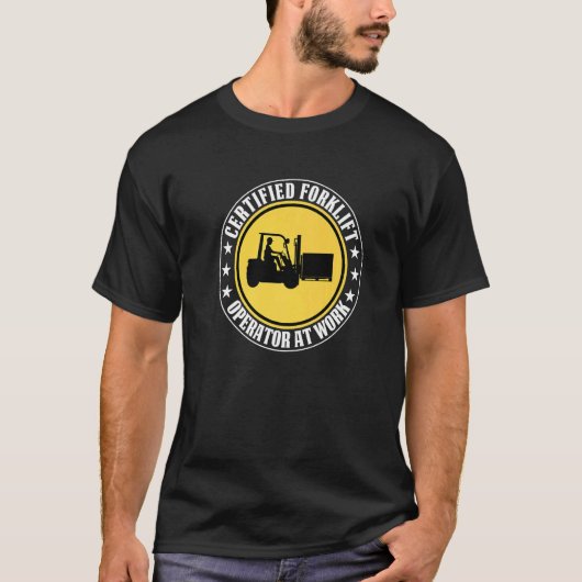 Warehouse Worker Warehouse Forklift Operators T-shirt (Voorkant)