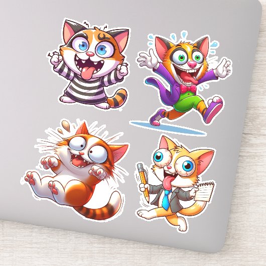 Waren allemaal boos hier kat Sticker (Detail)