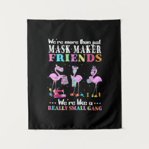 Waren meer dan alleen vrienden van de maskermaker wandkleed