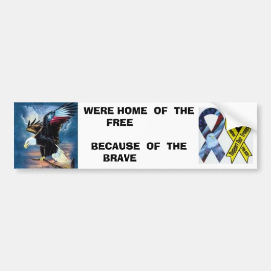 WAREN THUIS VAN DE... BUMPERSTICKER (Voorkant)