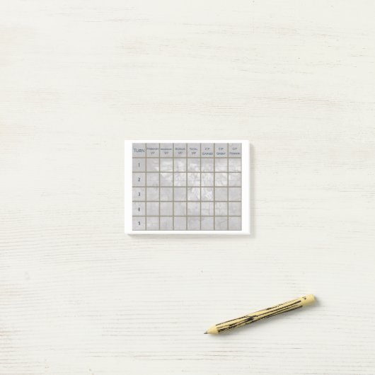 Warhammer 40K Score Tracker; 10e édition Post-It (Sur un bureau)