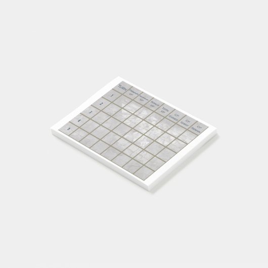 Warhammer 40K Score Tracker; 10e édition Post-It (Incliné)