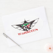 Warkieten-Sticker Ovale Sticker (Envelop)