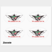 Warkieten-Sticker Ovale Sticker (Vel)