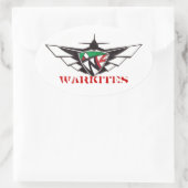 Warkieten-Sticker Ovale Sticker (Tas)