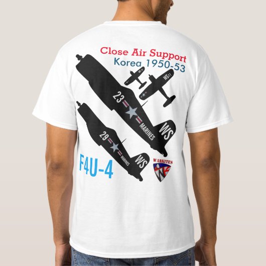Warkites F4u-4 Corsair Korea T-shirt (Achterkant)