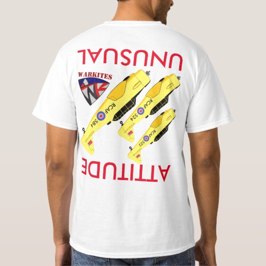 Warkites Unusual Attitude T-6, Harvard T-shirt (Achterkant)