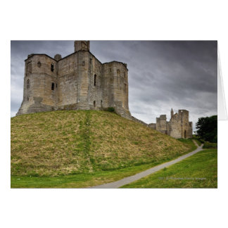 Warkworth Castle in Northumberland, Engeland
