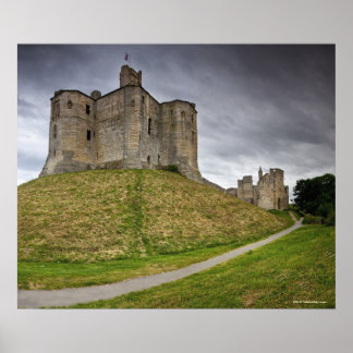 Warkworth Castle in Northumberland, Engeland Poster
