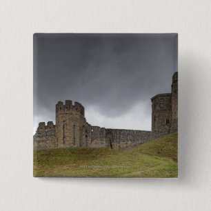 Warkworth Castle Vierkante Button 5,1 Cm
