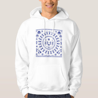 Warli-kunst Indiase Stamillustratie Hoodie
