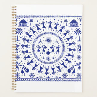 Warli-kunst Indiase Stamillustratie Planner