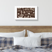 Warli Paint Canvas (Insitu (Slaapkamer))