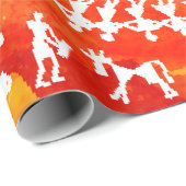 Warli schilderij - traditioneel getekend met de ha cadeaupapier (Rol Hoek)