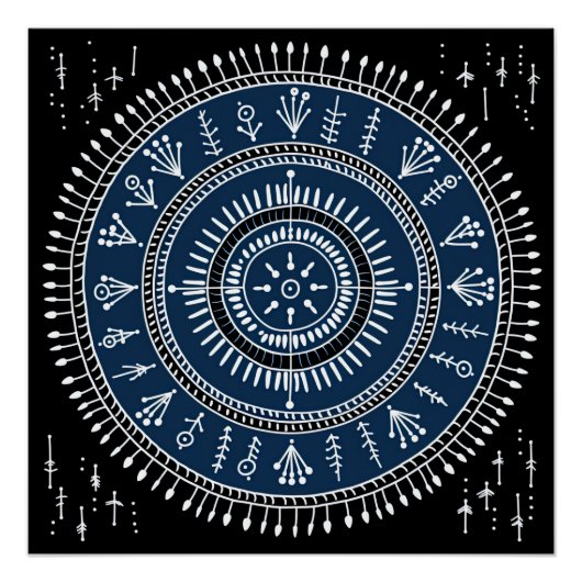 Warli Tribal Art Perfect Poster (Voorkant)