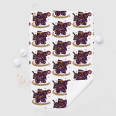 Warlock Dice Design Golfhanddoek (Insitu)