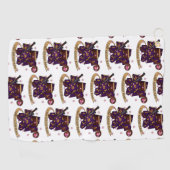 Warlock Dice Design Golfhanddoek (Horizontaal)