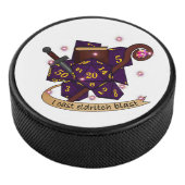 Warlock Dice Design Hockey Puck (3/4)