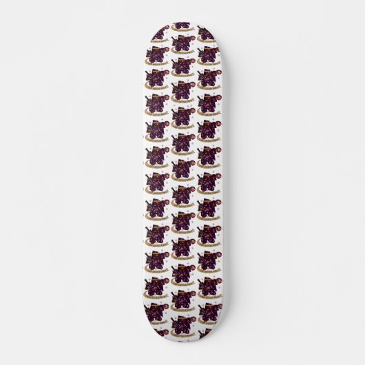 Warlock Dice Design Skateboard (Voorkant)