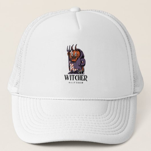 Warlock - Funny Witcher Design Trucker Pet (Voorkant)