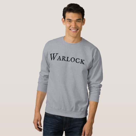 Warlock Mannen Trui (Voorkant volledig)